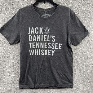Jack Daniels Mens T Shirt Large Heather Gray Old No 7 Whisky Short Sleeve Large